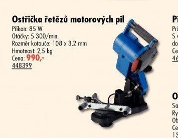 Ostřička řetězů motorových pil