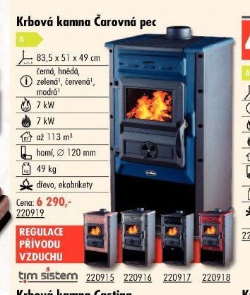 Krbová kamna Čarovná pec