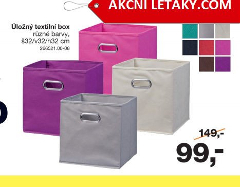 Úložný textilní box