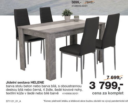 Jídelní sestava HELENE