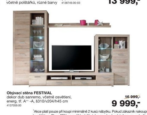 Obývací stěna FESTIVAL