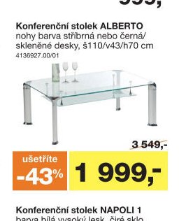 Konferenční stolek ALBERTO