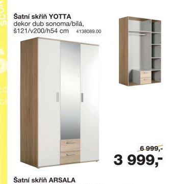 Šatní skříň YOTTA