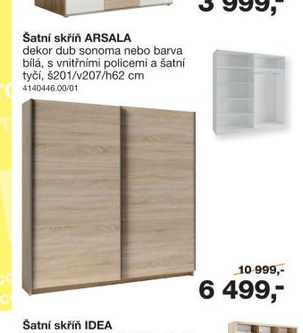 Šatní skříň ARSALA
