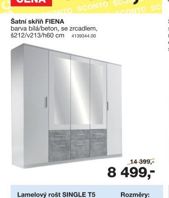 Šatní skříň FIENA