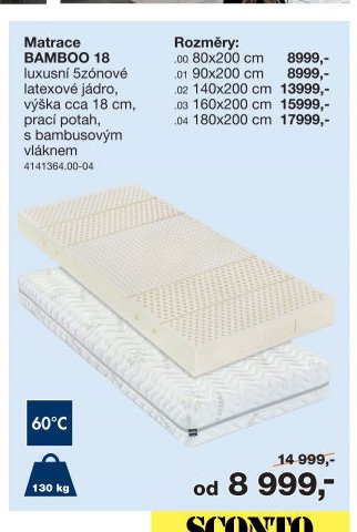 Matrace BAMBOO 18