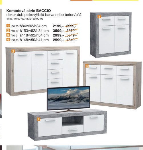 Komodová série BACCIO