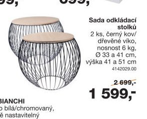 Sada odkládací stolků