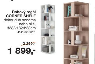 Rohový regál CORNER SHELF