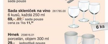 Sada skleniček na víno