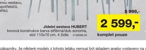 Jídelní sestava HUBERT