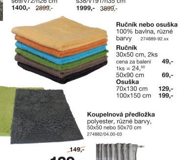 Ručník nebo osuška
