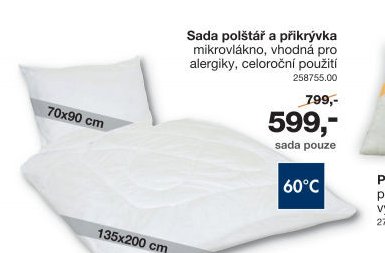 Sada polštář a přikrývka