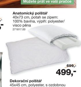 Anatomický polštář