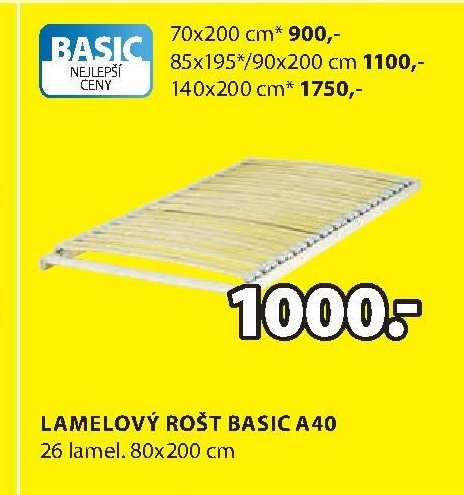 Lamelový rošt BASIC A40