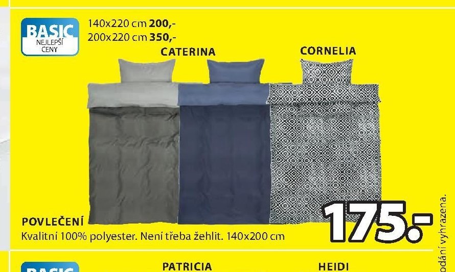 POVLEČENÍ (CATERINA, CORNELIA)