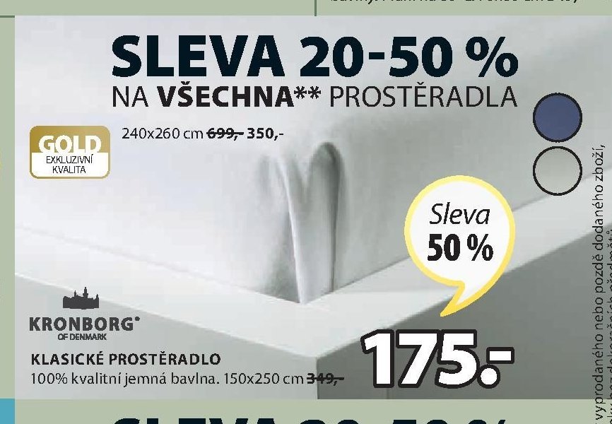 KLASICKÉ PROSTĚRADLO