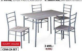 Jídelní set 4+1