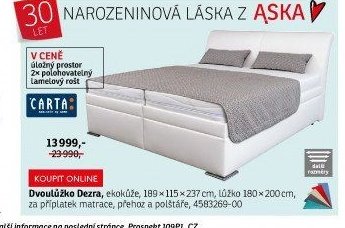 Dvoulůžko Dezra