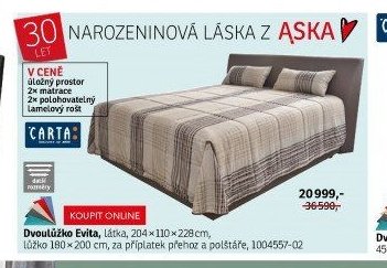 Dvoulůžko Evita