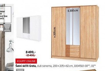 Šatní skříň Greta