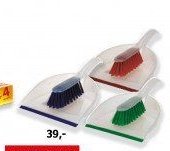 Smetáček a lopatka, různé barvy, plast, 0133140-00