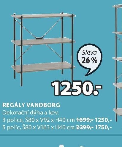 REGÁLY VANDBORG (3 police)