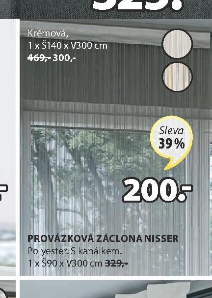 PROVÁZKOVÁ ZÁCLONA NISSER