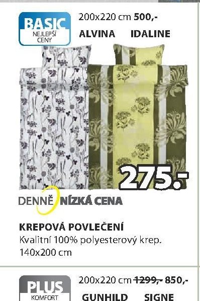 Krepové povlečení