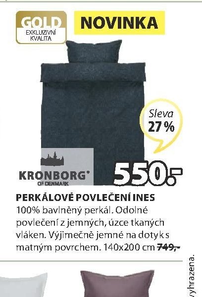 Perkálové povlečení INES