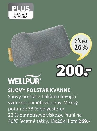 ŠÍJOVÝ POLŠTÁŘ KVANNE