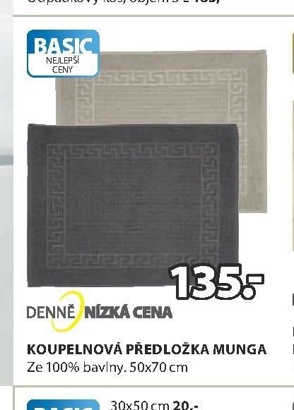 KOUPELNOVÁ PŘEDLOŽKA MUNGA