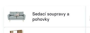 Sedací soupravy a pohovky