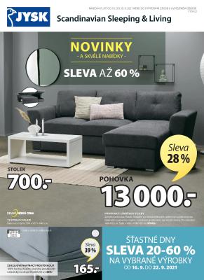 akční leták Jysk 16.9.2021-29.9.2021