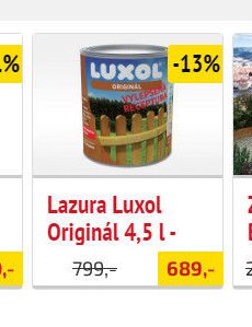 Lazura Luxol Originál 4,5 l