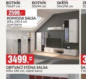 OBÝVACÍ STĚNA SALSA šířka 240 cm