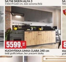 KUCHYŇSKÁ LINKA CLARA 240 cm