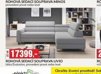 ROHOVÁ SEDACÍ SOUPRAVA LIVIO