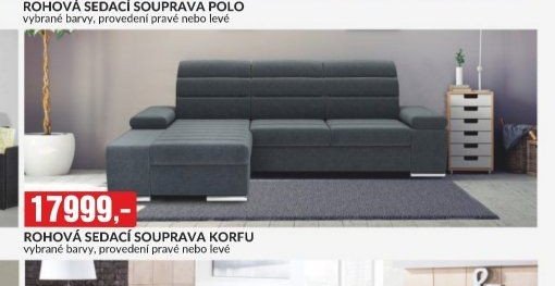 ROHOVÁ SEDACÍ SOUPRAVA KORFU