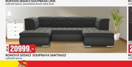 ROHOVÁ SEDACÍ SOUPRAVA SANTIAGO