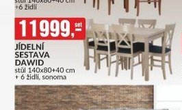 JÍDELNÍ SESTAVA DAWID