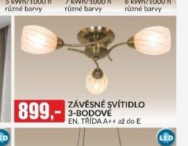 ZÁVĚSNÉ SVÍTIDLO 3-BODOVÉ