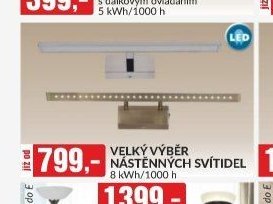 VELKÝ VÝBĚR NÁSTĚNNÝCH SVÍTIDEL