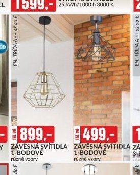 ZÁVĚSNÉ SVÍTIDLA 1-BODOVÉ