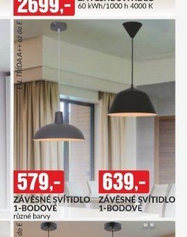 ZÁVĚSNÉ SVÍTIDLO 1-BODOVÉ