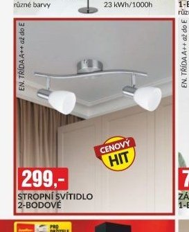 STROPNÍ SVÍTIDLO 2-BODOVÉ