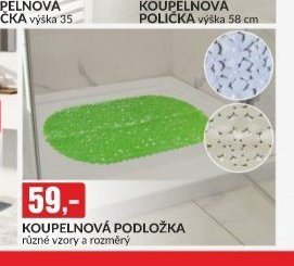 KOUPELNOVÁ PODLOŽKA různé vzory a rozměry