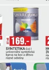 SYNTETIKA 0,6 l univerzální syntetická barva na kov a dřevo různé odstíny