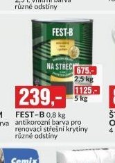 FEST-B 0,8 kg antikorozní barva pro renovaci střešní krytiny různé odstíny