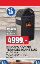 KRBOVÁ KAMNA TERMOELEGANT LUX 120 mm 995x500x410 mm béžová